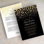 Pink And Gold Wedding Invitations