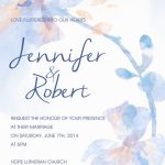 Pink And Green Wedding Invitations