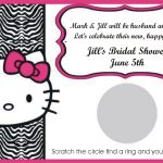 Pink Zebra Blank Invitations