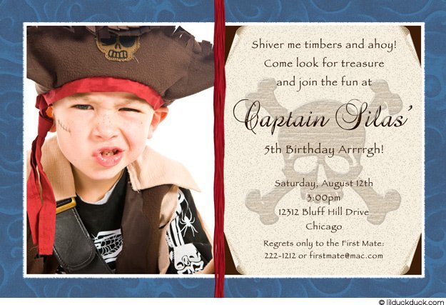 Pirate Party Invitation Wording Ideas