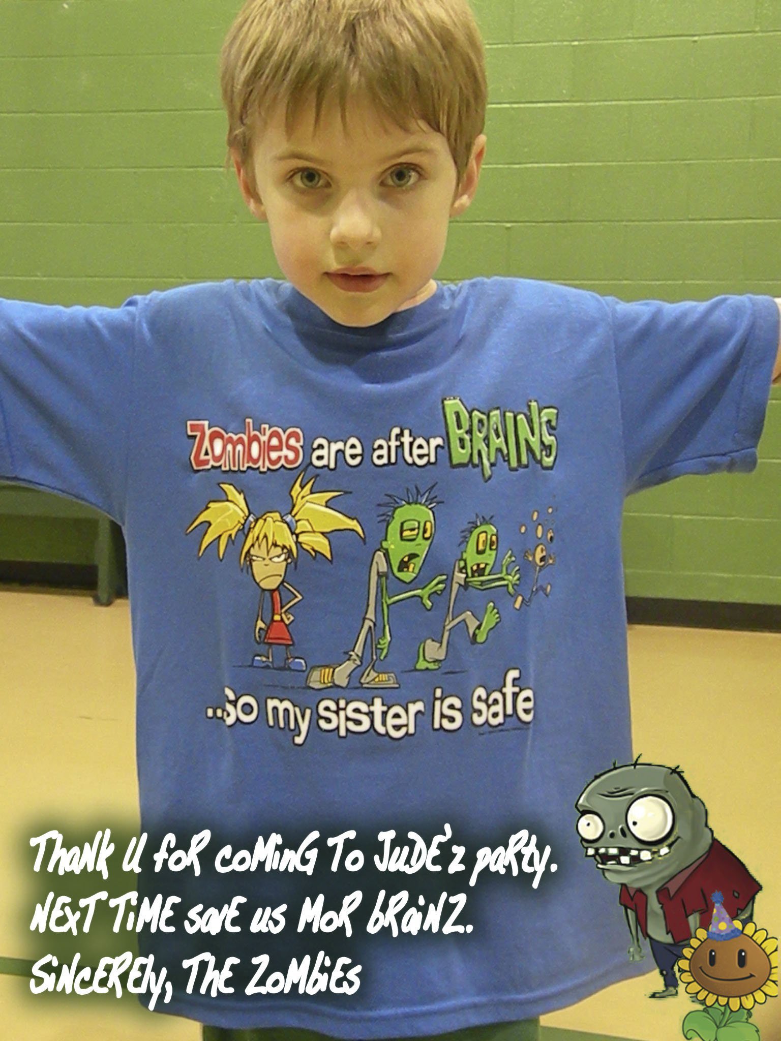 Plants Vs Zombies Invitation Template