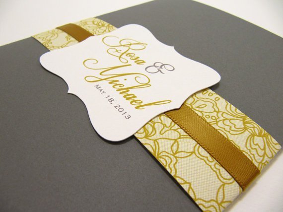 Pocket Fold Wedding Invitations