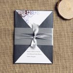 Pocket Wedding Invitations Ribbon