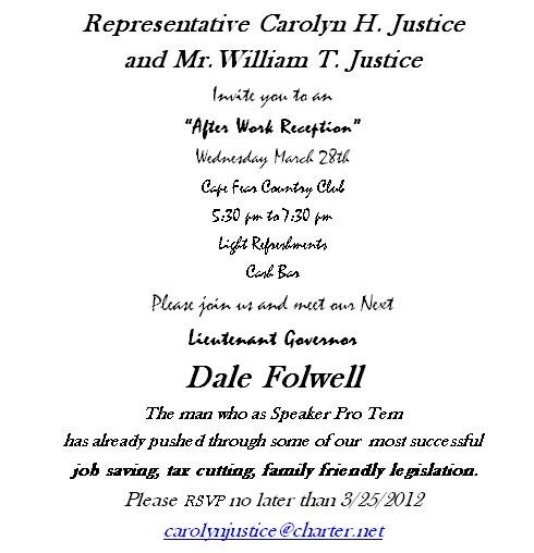 Political Meet And Greet Invitations