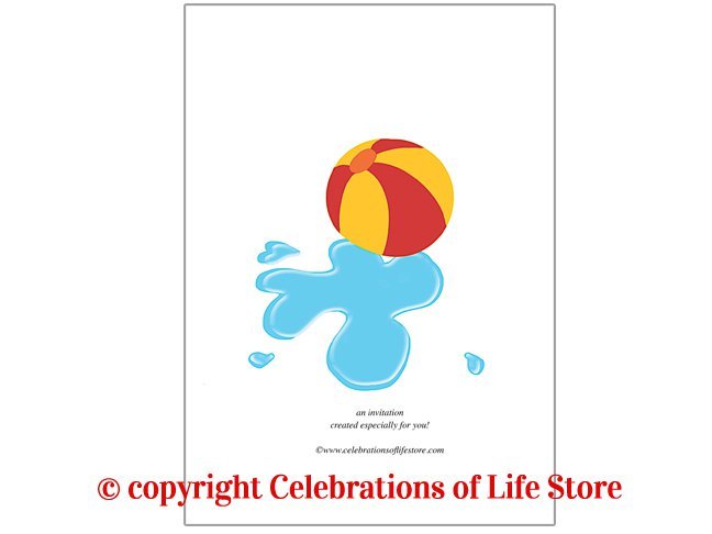 Pool Party Invitation Template Word