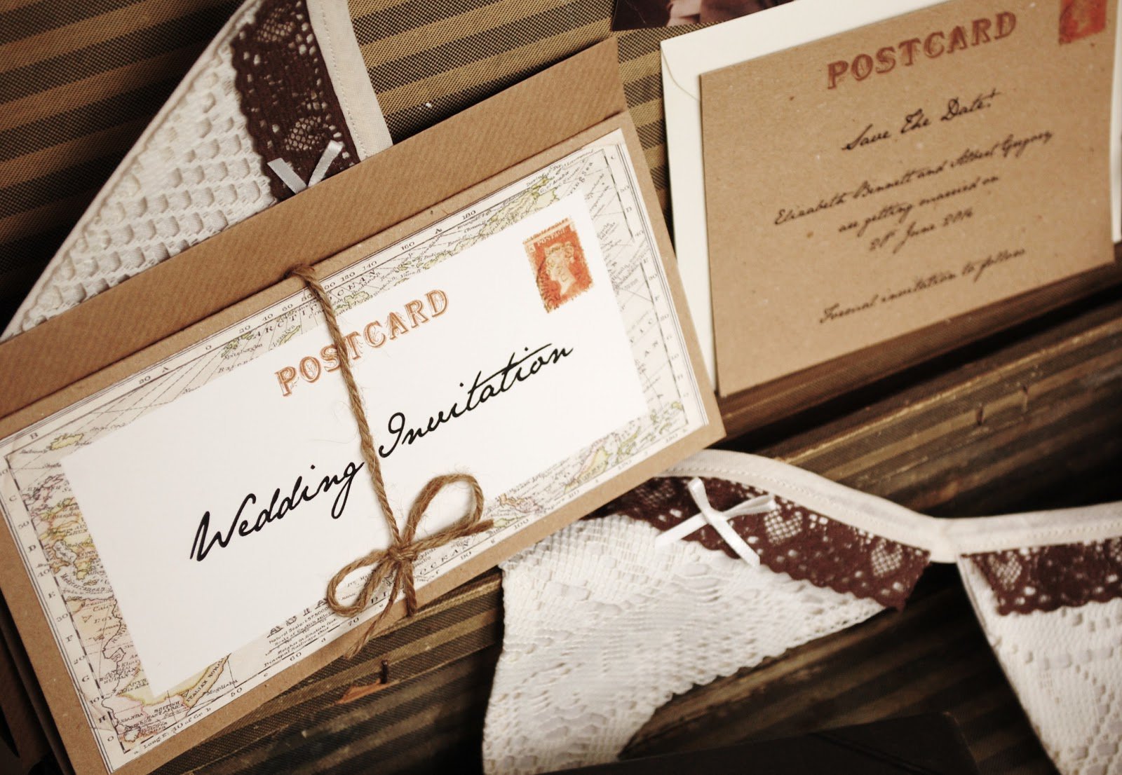 Postcard Style Wedding Invitations