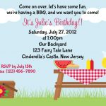 Potluck Picnic Invitations