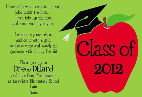 Preschool Graduation Invitation Wording