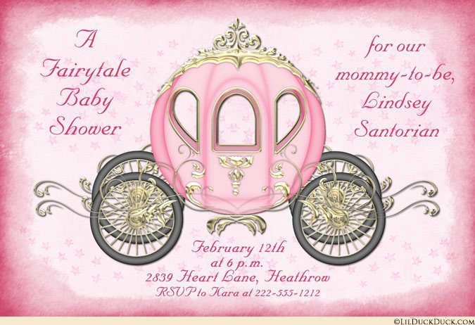Princess Baby Shower Invitation Ideas