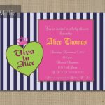 Princess Baby Shower Invitations Lime Green