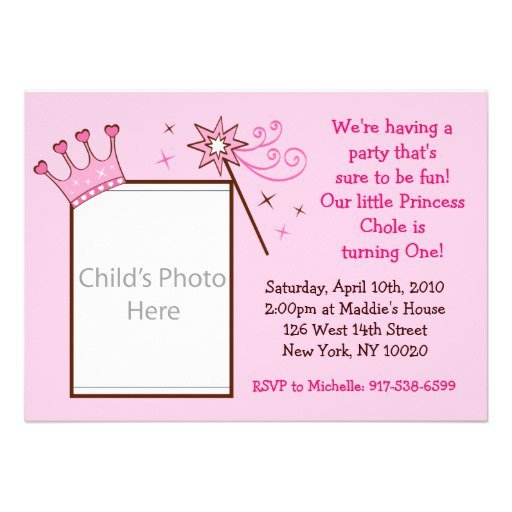 Princess Party Invitations Unique