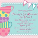 Princess Tea Party Invitation Wording Ideas