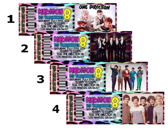 Printable 1d Invitations