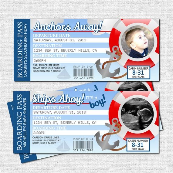 Printable Birthday Invitations Cruise