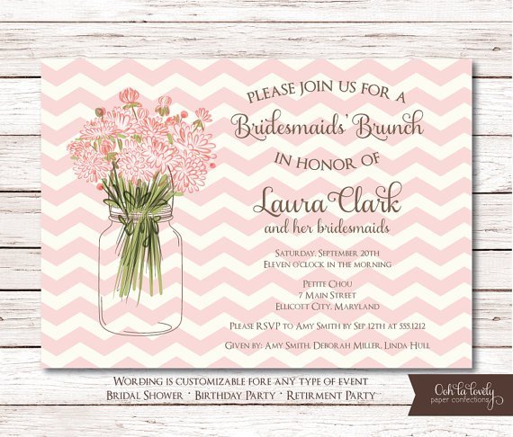 Printable Bridal Luncheon Invitations Etsy