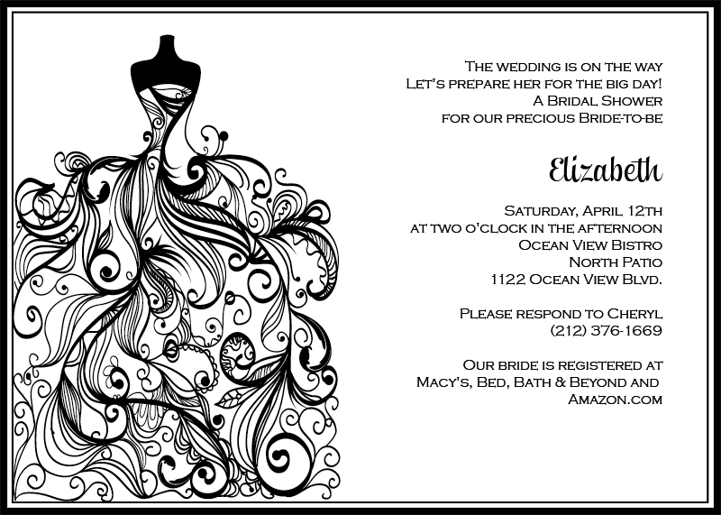 Printable Bridal Shower Invitations Kits