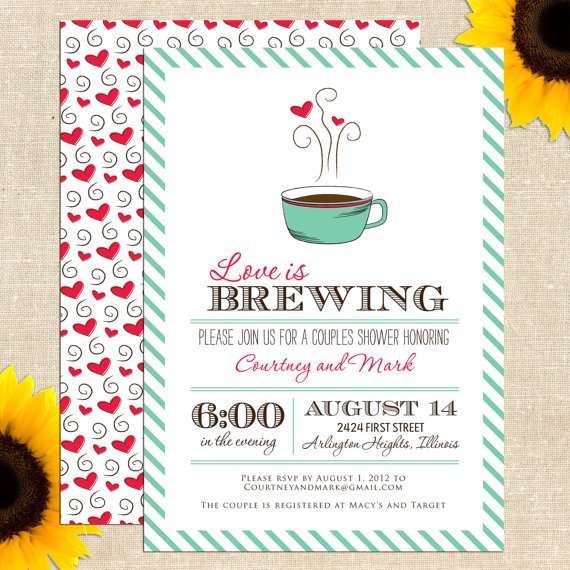 Printable Couples Bridal Shower Invitations