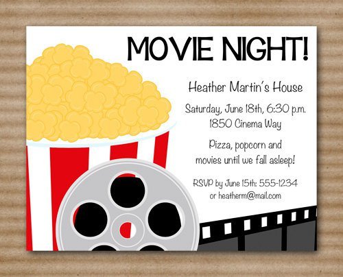 Printable Hollywood Invitations