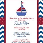Printable Nautical Baby Shower Invitations