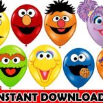 Blank Sesame Street Birthday Invitations