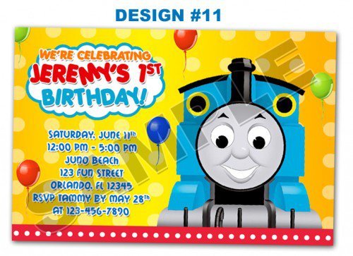 Printable Train Party Invitations