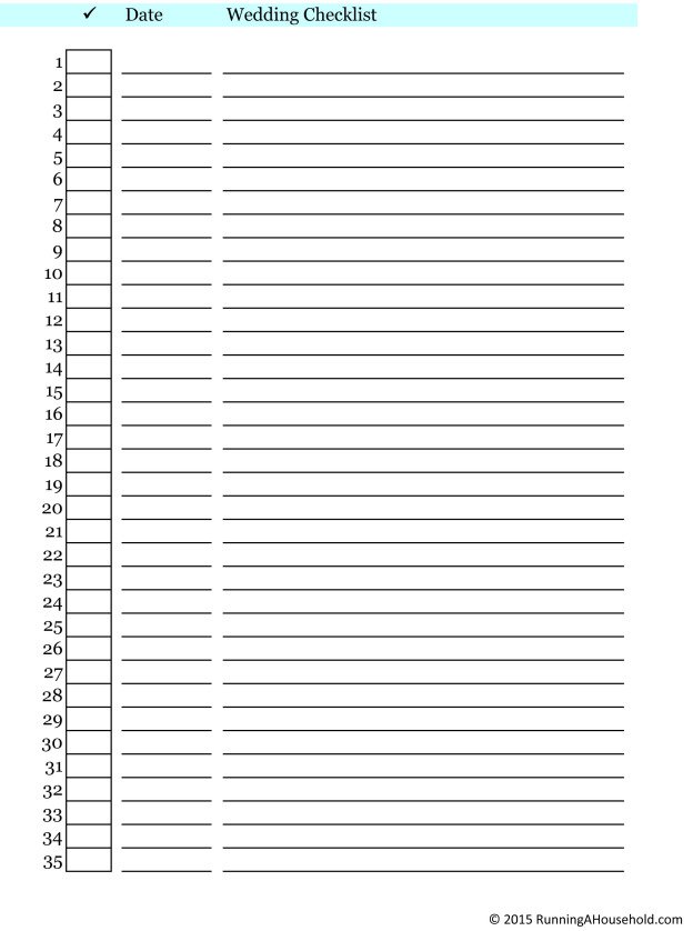 Printable Wedding Planner Forms Invitation Design Blog