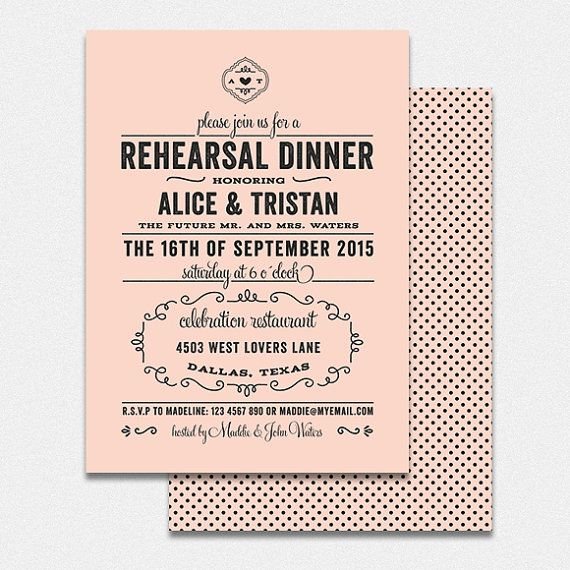 Proper Wording Rehearsal Dinner Invitations