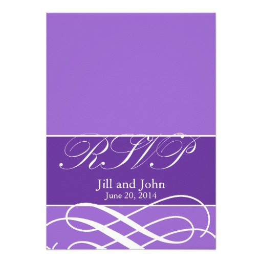 Purple And Lilac Wedding Invitations