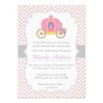 Purple Princess Baby Shower Invitations