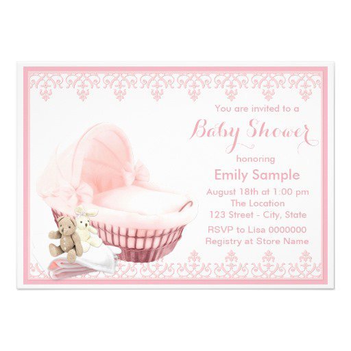 Purple Baby Shower Invitations