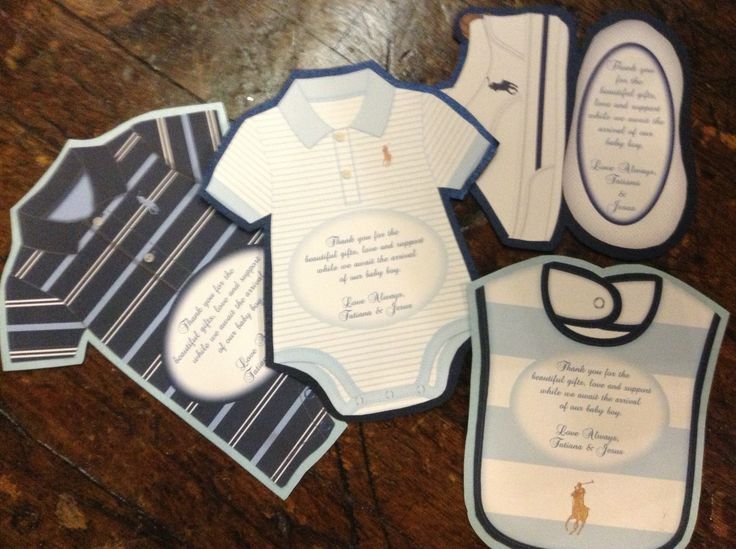 Ralph Lauren Polo Baby Shower Invitations