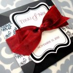 Red And Black Wedding Invitations