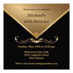 Red And Gold Birthday Invitations