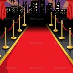 Red Carpet Invitation Background