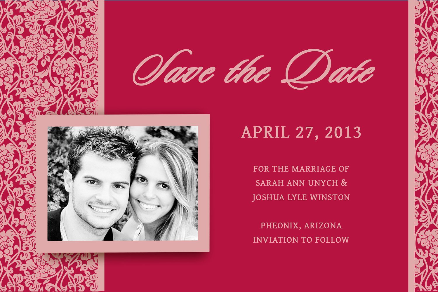 Red Heart Wedding Invitations