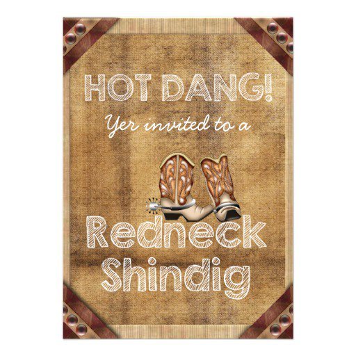 Redneck Party Invitations