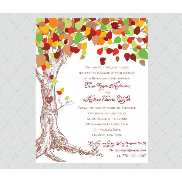 Rehearsal Dinner Invitations Samples