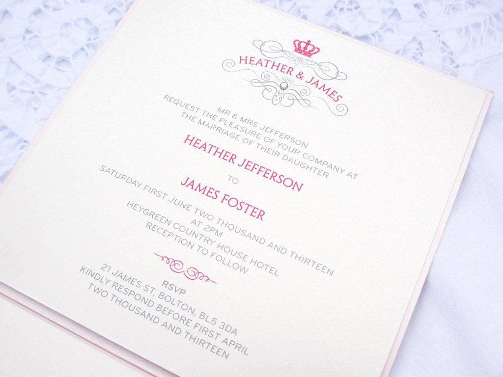 Royal Invitation Sample