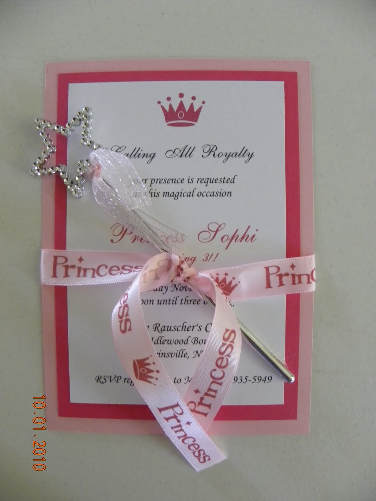 Royal Princess Birthday Party Invitations