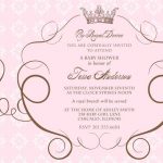 Royal Princess Invitation Templates Blank
