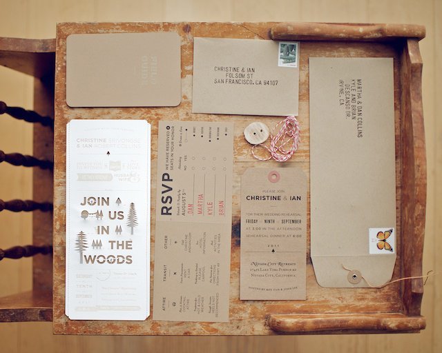 Rustic Autumn Wedding Invitations