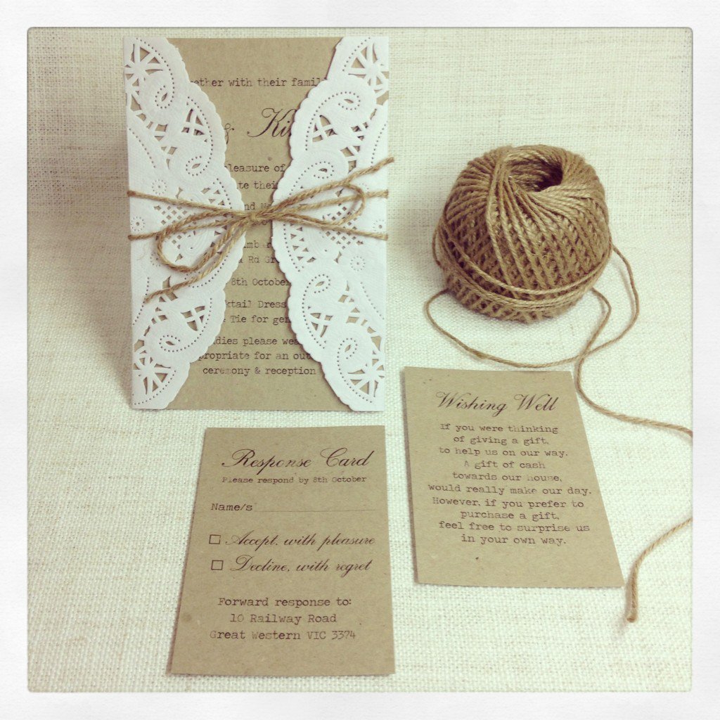 Rustic Bridal Invitations