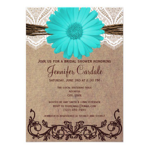 Rustic Bridal Shower Invitations