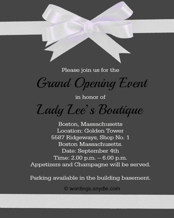 Sample Invitation Card For New House