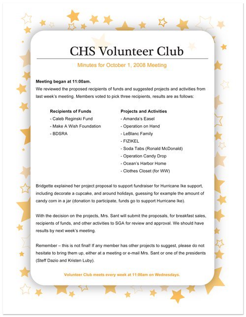 Sample Volunteer Invitations