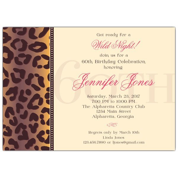 Sample Invitation Card For 60Th Birthday 6