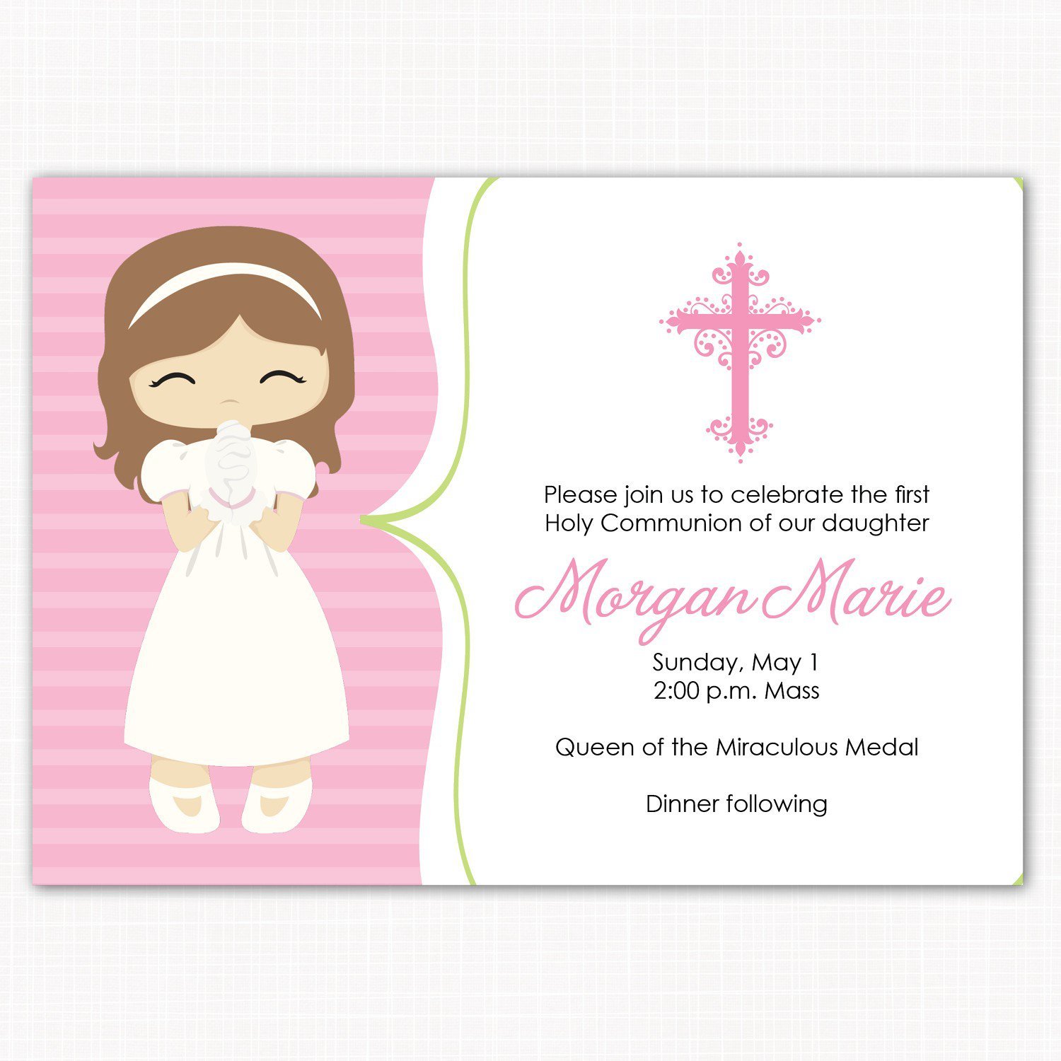 Samples Of First Communion Invitations In Spanish