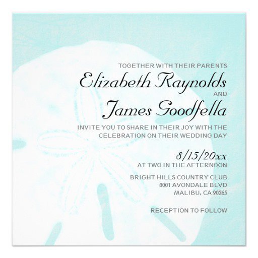Sand Dollar Wedding Invitations