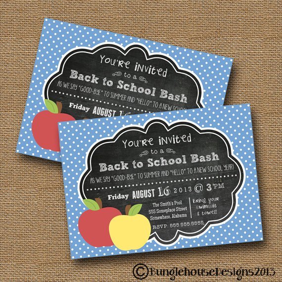School Open House Invitation Printable