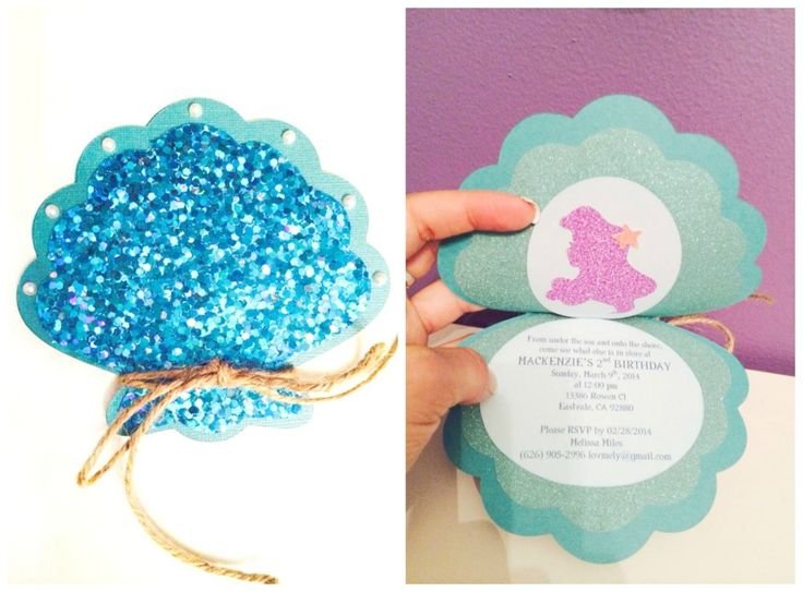 Seashell Invitations Birthday